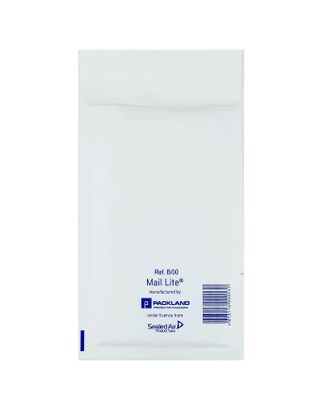 Крафт-конверт с воздушно-пузырьковой плёнкой Mail Lite, 12х21 см, белый арт. СМЛ-67510-1-СМЛ0004324270