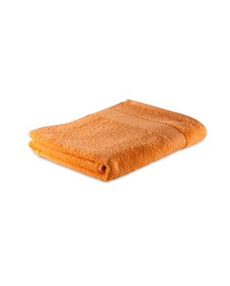 Полотенце махровое гладкокрашенное Эконом 50х90 см, оранжевый, хлопок 100%, 370г/м2 арт. СМЛ-34231-1-СМЛ4325825