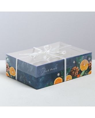 Коробка для капкейка «Время чудес», 23 × 16 × 7.5 см арт. СМЛ-70492-1-СМЛ0004334747