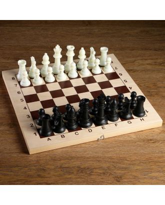Фигуры шахматные пластиковые  (король h=11 см, пешка 5.4 см) арт. СМЛ-68551-1-СМЛ0004339340
