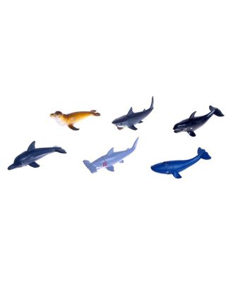 Набор морских животных «Подводный мир», 6 фигурок арт. СМЛ-69495-1-СМЛ0004343384