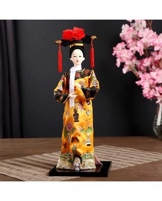 Кукла коллекционная "Китаянка в национальном платье" 32х12,5х12,5 см арт. СМЛ-137952-1-СМЛ0004390907