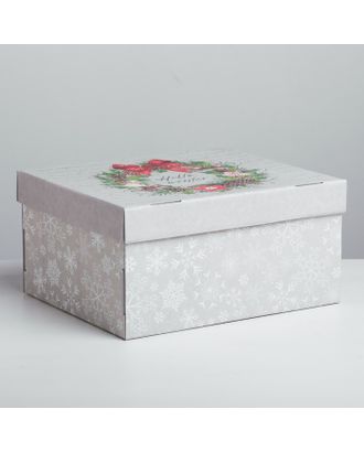 Складная коробка Hello, winter, 30 × 24.5 × 15 см арт. СМЛ-68925-1-СМЛ0004410581