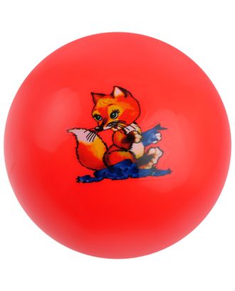 Мяч детский «Животные», d=25 см, 75 г, PVC, цвета МИКС арт. СМЛ-52739-1-СМЛ0000441535