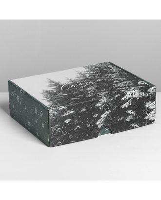 Складная коробка «Зимняя сказка», 22 × 15 × 10 см арт. СМЛ-98451-2-СМЛ0004429450