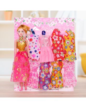 Кукла модель «Оля» с набором платьев, МИКС арт. СМЛ-73364-1-СМЛ0004437967