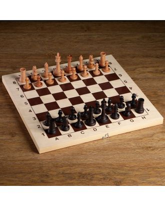 Шахматные фигуры "Державные", утяжеленные (король h=9 см, пешка h=4.4 см, бук) арт. СМЛ-68172-1-СМЛ0004438237
