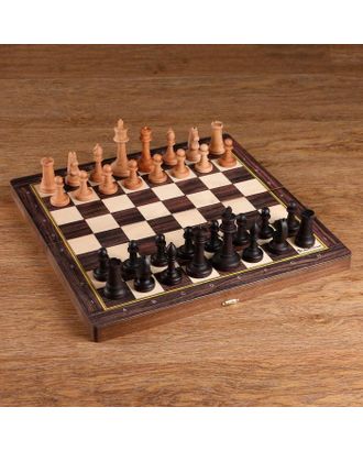 Шахматы "Рапид", (доска 37х37 см, бук, король h=9 см, пешка h=4.4 см) без утяжеления арт. СМЛ-68176-1-СМЛ0004438241