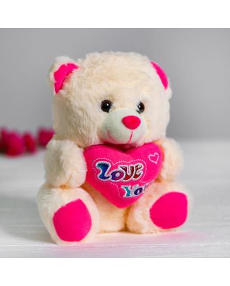 Мягкая игрушка «Медведь с сердцем», цвет розовый арт. СМЛ-72587-1-СМЛ0004471242