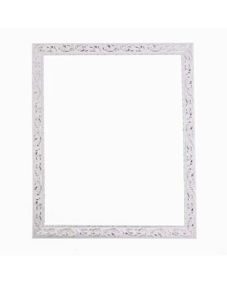 Рама для картин (зеркал) 50 х 60 х 4 см, дерево, «Версаль», цвет бело-серебристый арт. СМЛ-219854-1-СМЛ0004476194