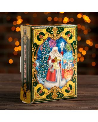 Подарочная коробка "Резиденция Деда Мороза", с анимацией, 19 x 7 x 25 см арт. СМЛ-70386-1-СМЛ0004486807