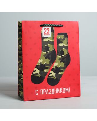 Пакет ламинированный вертикальный «Защитнику!», MS 18 × 23 × 8 см арт. СМЛ-100098-1-СМЛ0004515276