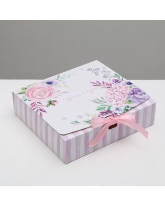 Коробка подарочная «Весны в душе», 20 х18 х5 см арт. СМЛ-99283-1-СМЛ0004532930
