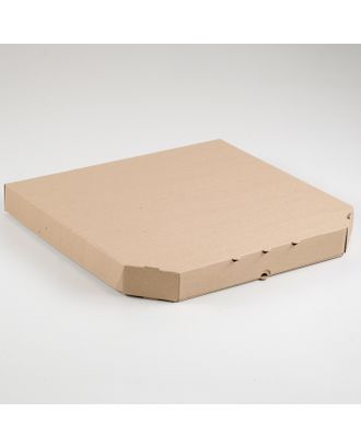 Упаковка для пиццы, бурая, 25,5 х 25,5 х 3 см арт. СМЛ-99124-2-СМЛ0004628481