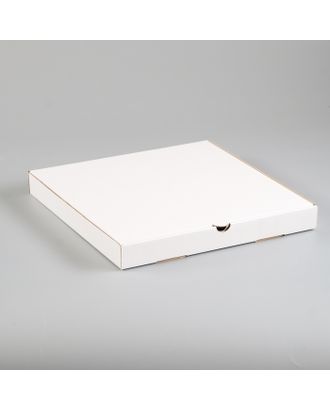 Упаковка для пиццы, белая, 25,5 х 25,5 х 3 см арт. СМЛ-99123-6-СМЛ0004628482