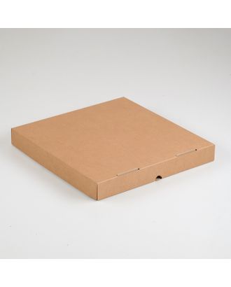 Упаковка для пиццы, бурая, 25,5 х 25,5 х 3 см арт. СМЛ-99124-5-СМЛ0004628484