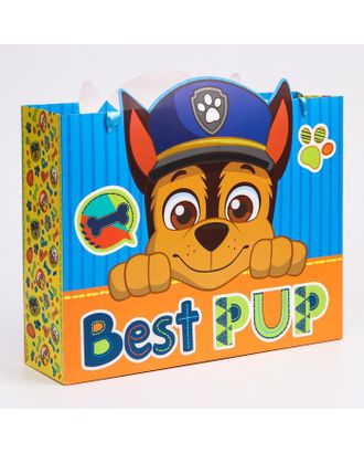 Пакет ламинат горизонтальный "Best pup", Щенячий патруль, 31х40х11 см арт. СМЛ-86826-1-СМЛ0004628825