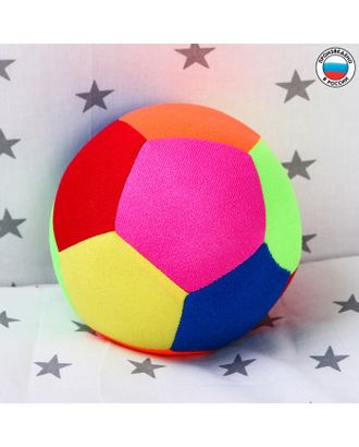 Развивающая игрушка «Мяч футбольный цветной», с бубенчиком арт. СМЛ-75197-1-СМЛ0004652798