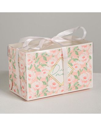 Коробка для капкейка «Только для тебя», 16 × 8 × 10 см арт. СМЛ-86803-1-СМЛ0004675013