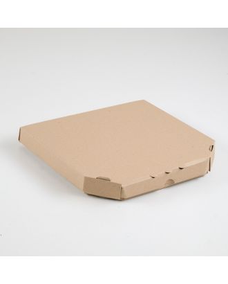 Упаковка для пиццы, бурая, 25,5 х 25,5 х 3 см арт. СМЛ-99124-1-СМЛ0004686510