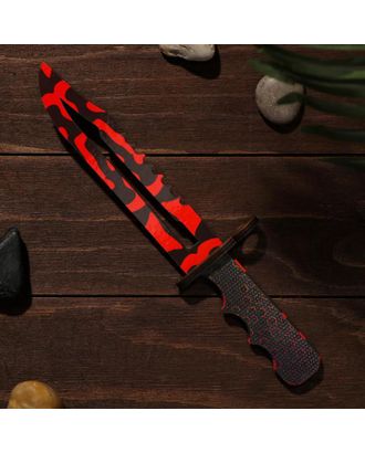 Сувенир деревянный «Штык нож», красные узоры арт. СМЛ-127648-1-СМЛ0004697428