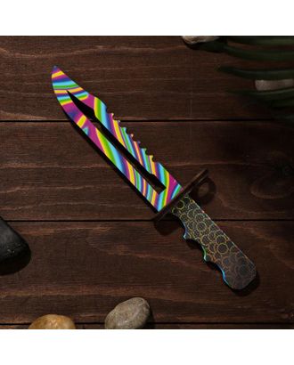 Сувенир деревянный «Штык нож», радужное лезвие арт. СМЛ-127649-1-СМЛ0004697429