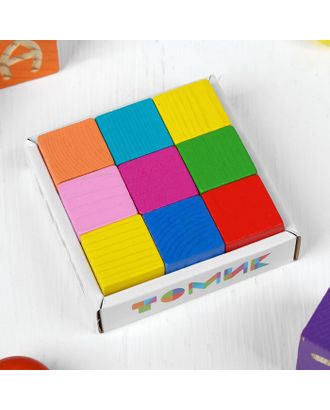 Кубики «Мини» 9 шт., в ассортименте, кубик: 2.7 × 2.7 см арт. СМЛ-75462-1-СМЛ0004700027