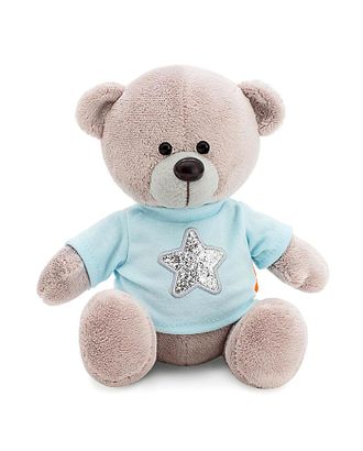 Мягкая игрушка «Медведь Топтыжкин» звезда, цвет серый 25 см арт. СМЛ-99822-1-СМЛ0004700203
