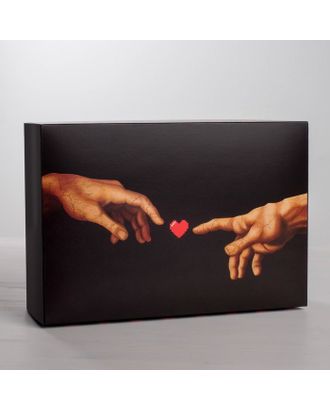 Коробка складная LOVE, 16 × 23 × 7.5 см арт. СМЛ-78285-1-СМЛ0004721306