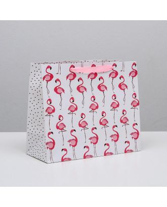 Пакет ламинированный горизонтальный «Фламинго», ML 27 × 23 × 11,5 см арт. СМЛ-101135-1-СМЛ0004725112