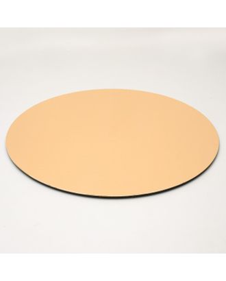 Подложка кондитерская, круглая, золото-жемчуг, 18 см, 1,5 мм арт. СМЛ-99579-1-СМЛ0004729396