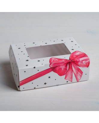 Коробка складная «Подарок», 10 × 8 × 3.5 см арт. СМЛ-80755-1-СМЛ0004747420