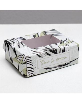 Коробка складная «Тропики», 10 × 8 × 3.5 см арт. СМЛ-100248-1-СМЛ0004747423