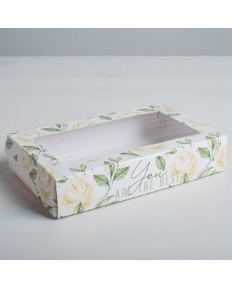 Коробка складная Flowers, 20 × 12 × 4 см арт. СМЛ-80758-1-СМЛ0004747440