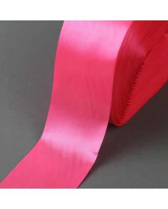 Лента атласная, 50 мм × 100 ± 5 м, цвет ярко-розовый арт. СМЛ-77214-1-СМЛ0004793276