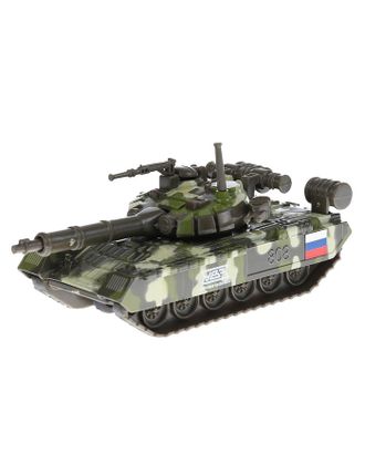 Машина металлическая «Танк T-90» 12 см, подвижные детали, инерционная арт. СМЛ-78018-1-СМЛ0004815415