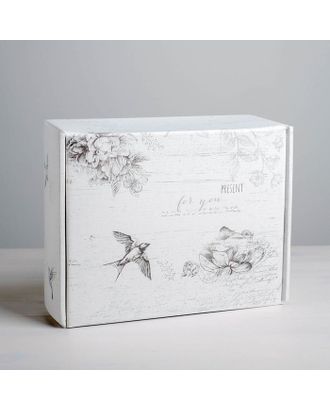 Складная коробка «Шебби», 27 × 21 × 9 см арт. СМЛ-81612-1-СМЛ0004824059