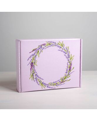 Складная коробка «Лаванда», 27 × 21 × 9 см арт. СМЛ-81613-1-СМЛ0004824060
