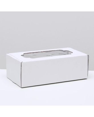 Коробка самосборная, с окном, бурая, 23 х 12 х 8 см арт. СМЛ-105461-2-СМЛ0004832240