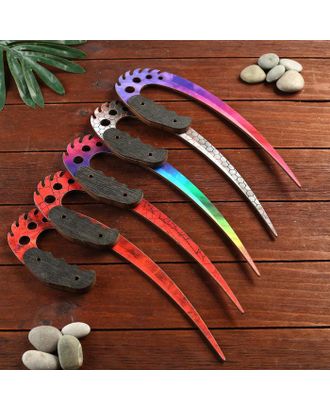 Сувенир деревянный нож 3 модификация, 5 расцветов в фасовке, МИКС арт. СМЛ-145565-1-СМЛ0004833293