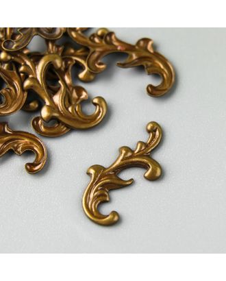 Декоративный элемент "Завитки", цвет бронза арт. СМЛ-36315-1-СМЛ0004842322