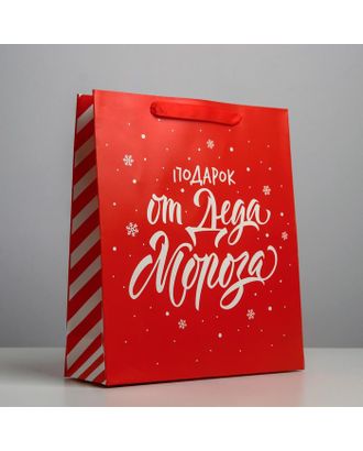 Пакет ламинированный вертикальный «Подарок от Деда Мороза», L 31 × 40 × 11,5 см арт. СМЛ-101476-4-СМЛ0004843281