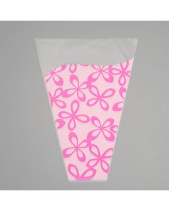 Пакет для цветов конус "Милана", светло розовый - розовый, 30 х 40 см арт. СМЛ-79668-1-СМЛ0004846417