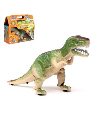 Динозавр «Рекс» работает от батареек, световые и звуковые эффекты. цвета МИКС арт. СМЛ-56410-1-СМЛ0000485177