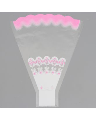 Пакет цветочный рюмка "Мелодия" розовый, 30 х 40 см, МИКС арт. СМЛ-79919-1-СМЛ0004856684