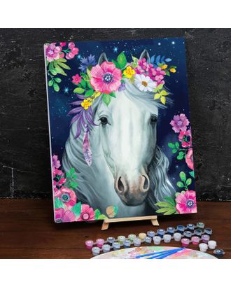 Картина по номерам на холсте с подрамником «Лошадь» 40×50 см арт. СМЛ-223435-1-СМЛ0004883324