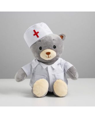 МИШКА ЛАППИ Медведь в костюме врача, сидит, 22 см арт. СМЛ-118819-1-СМЛ0004903740