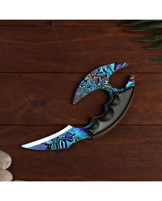 Сувенир деревянный "Ножик Керамбит с защитой пальцев", цвет ледяная закалка арт. СМЛ-82711-1-СМЛ0004921682