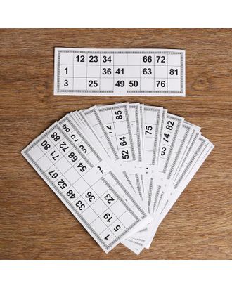 Карточки игровые для лото (набор 25 шт), 22х8 см арт. СМЛ-105186-1-СМЛ0004922389