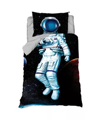 Купить Постельное белье "Этель" 1,5 сп Astronaut 143х215 см, 150х214 см, 50х70 см -1 шт, 100% хл, бязь арт. СМЛ-191642-1-СМЛ0004935513 оптом в Казахстане